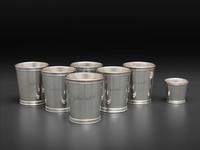 Six American Silver Julep Cups