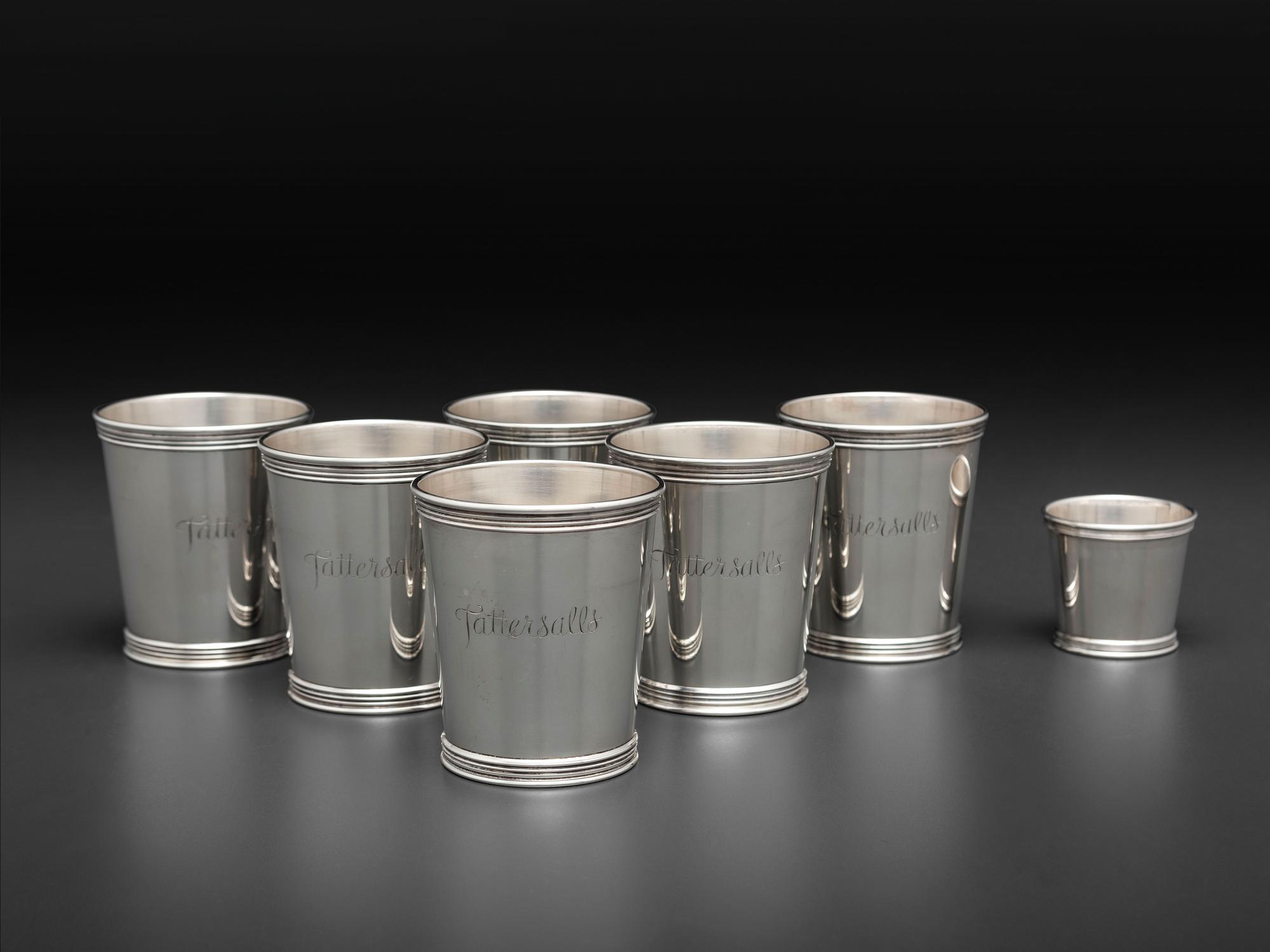 Six American Silver Julep Cups