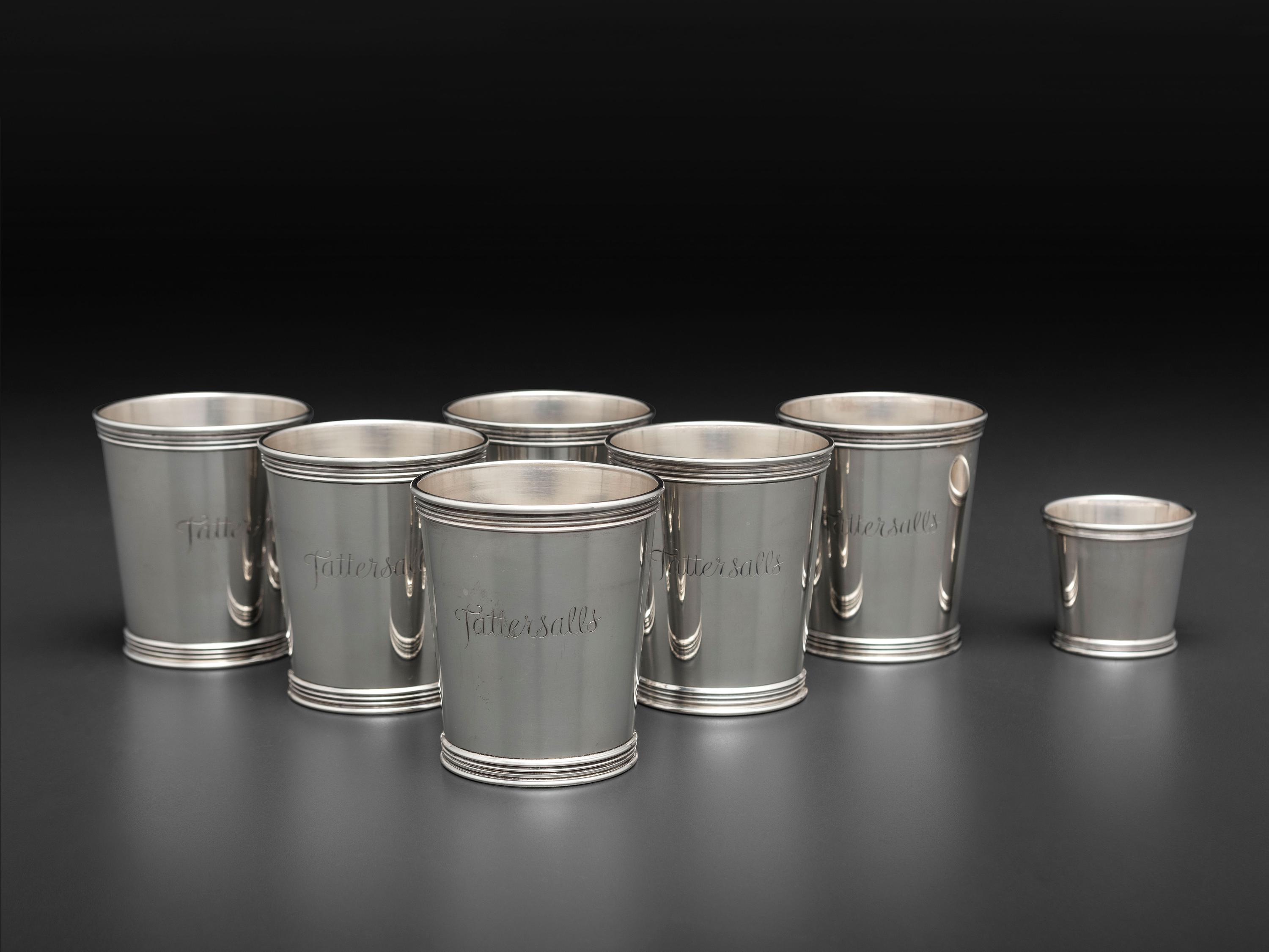 Six American Silver Julep Cups