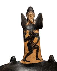 An Etruscan Black-figured Kyathos