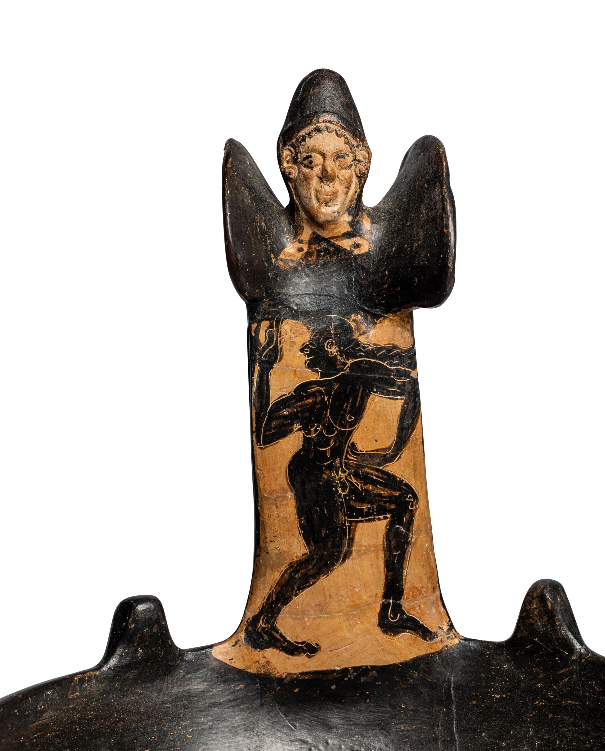 An Etruscan Black-figured Kyathos