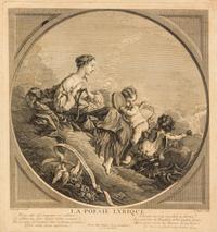 Claude Augustin Duflos le Jeune, (French, 1700-1786), The Four Poems (Les Quatre Poésies), c. 1741 after François Boucher (French, 1703
