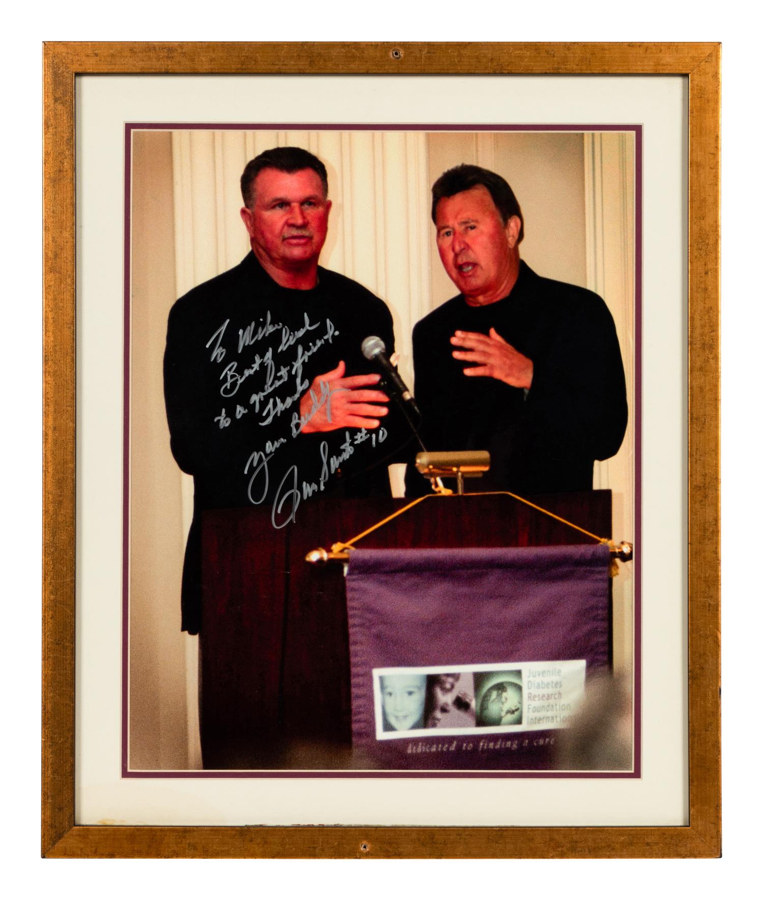 A Group of 14 Photographs of Various Chicago Baseball Players Formerly Displayed at Mike Ditka’s Restaurant