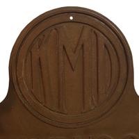 A Cast Iron Kenwood Manufacturing District Sign 32" W x .25" D x 50.5" H, — United States, Circa 1915
