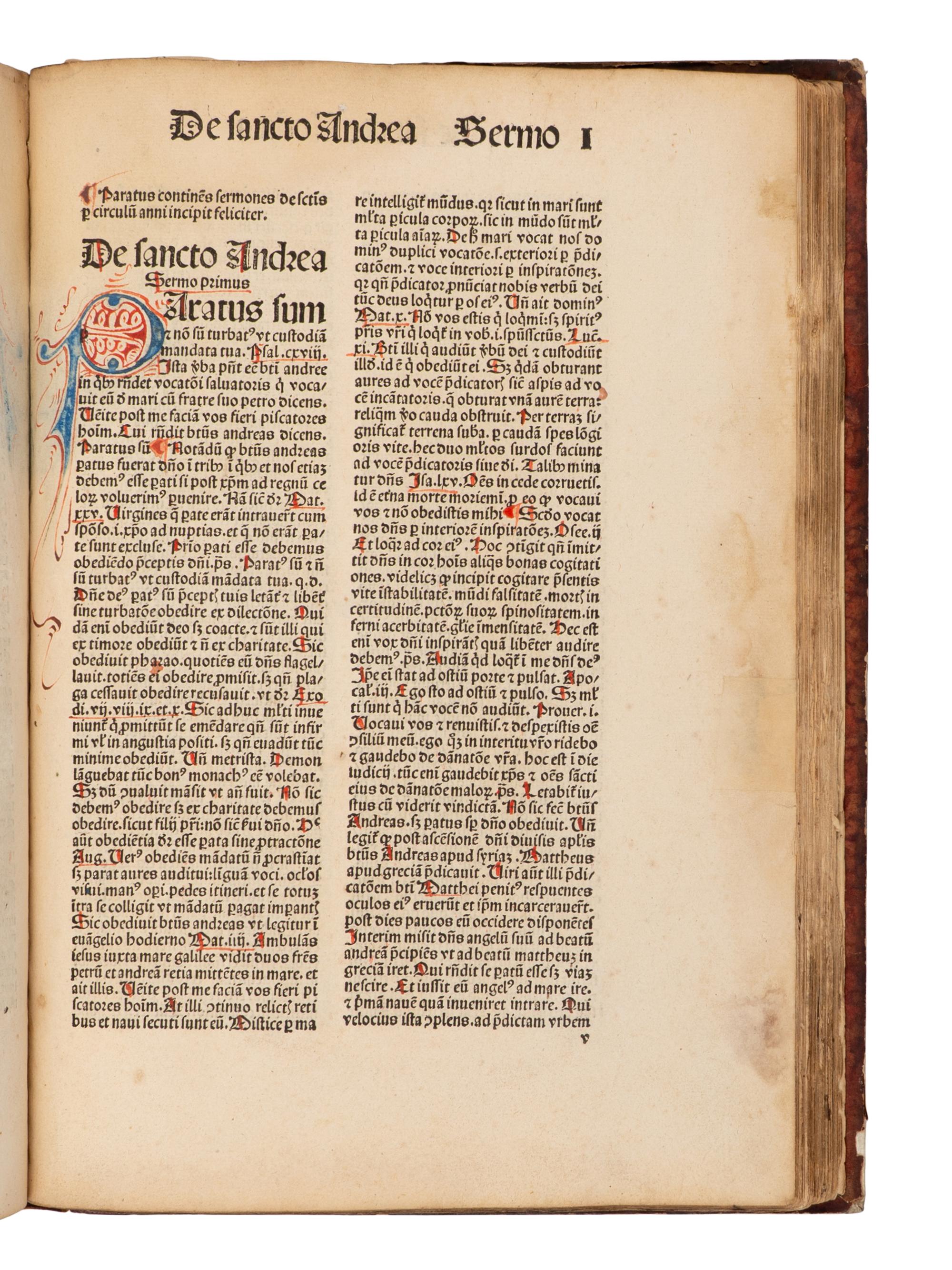 [Early Printing] [Incunable] Paratus. Sermones Parati de tempore et de sanctis