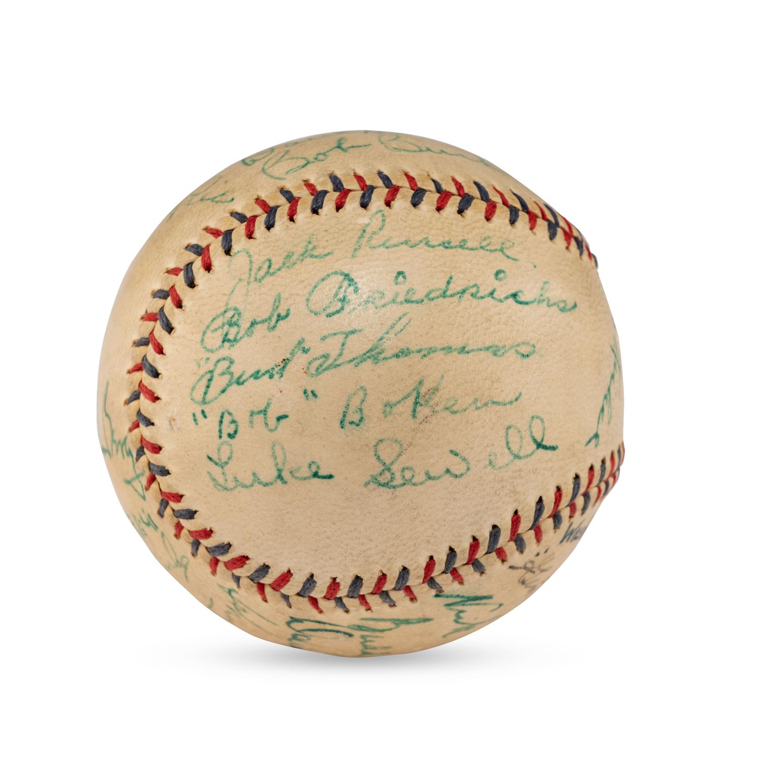 A 1933 Washington Senators Team Signed Autograph Baseball (Beckett Authentication Services Letter of Authenticity)