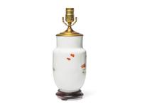 A Chinese Porcelain Vase Mounted as a Lamp
