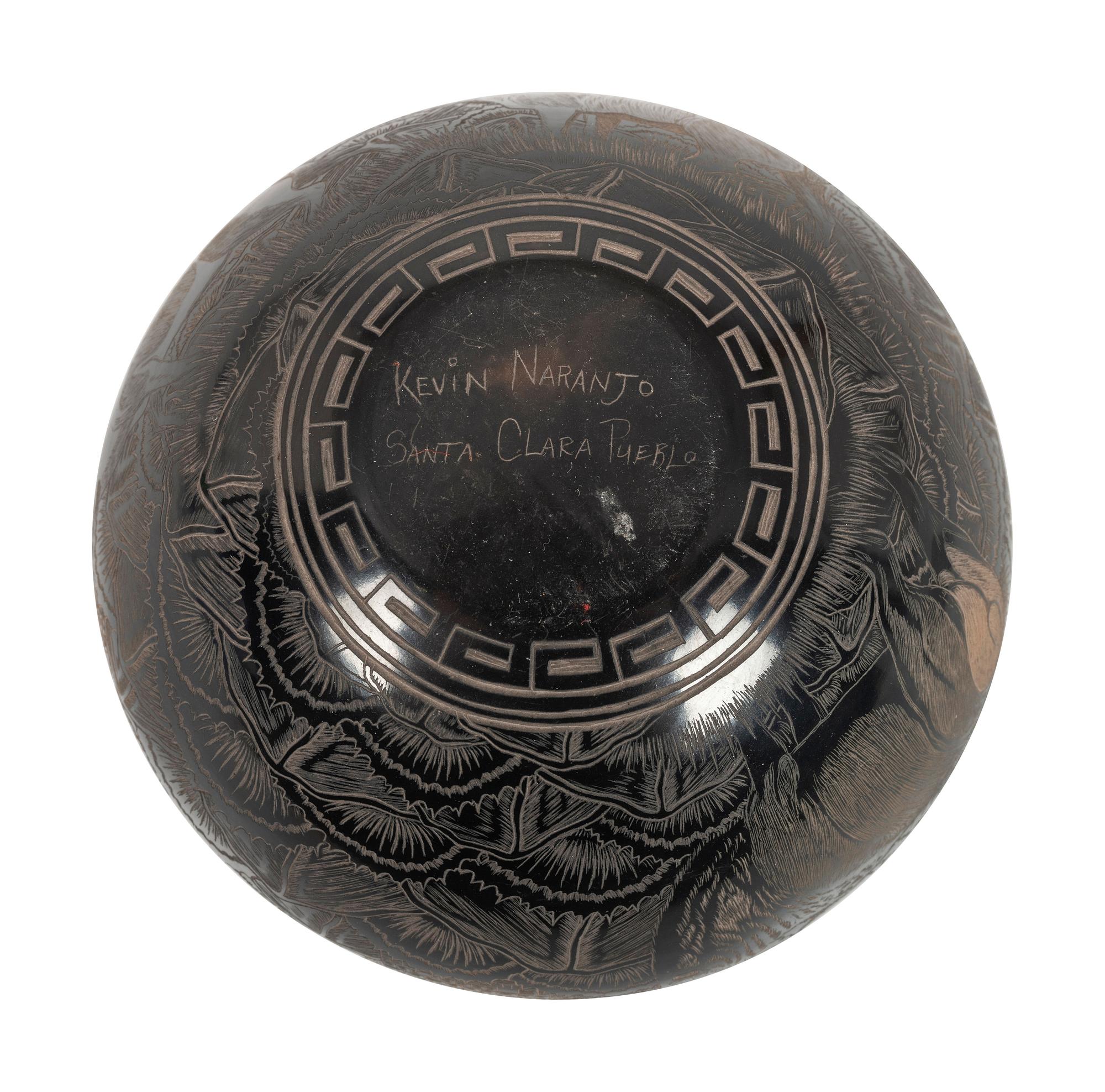 Santa Clara and Lakota Miniature Sgraffito Pottery