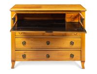 A Biedermeier Maple Fall-Front Desk