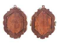 A Pair of Continental Porcelain Girandole Mirrors