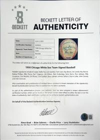 A Large Collection of Chicago White Sox Signed Autograph Items (Beckett Authentication Services)