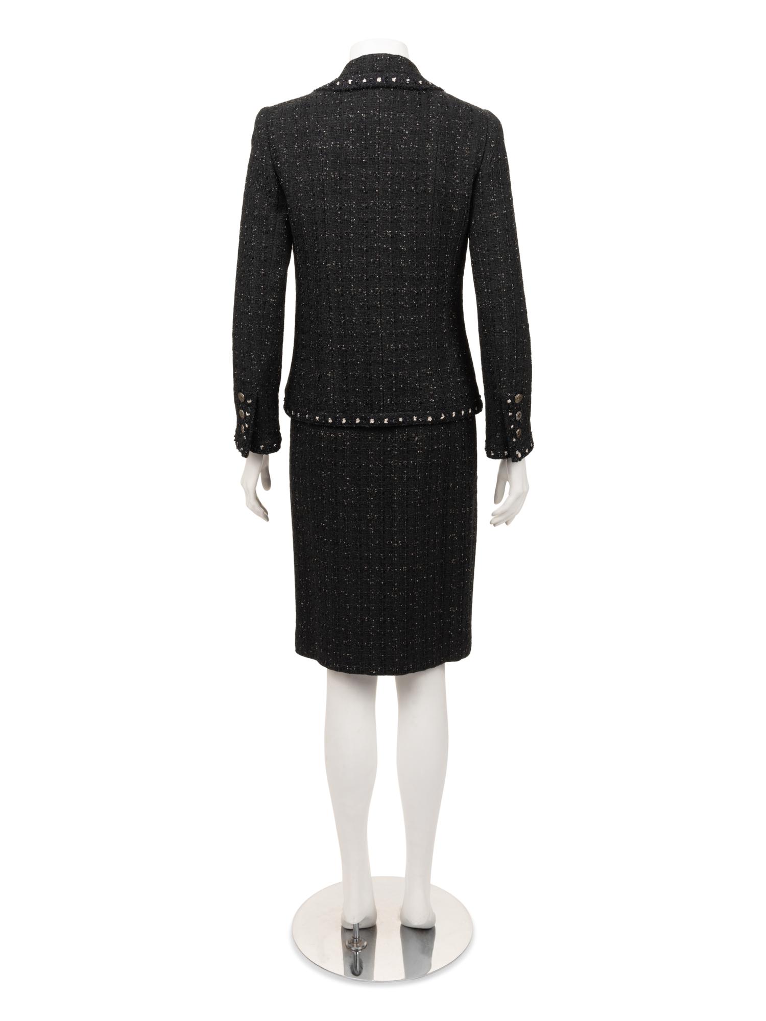 Chanel Embellished Wool Tweed Two-Piece Skirt Suit, Fall 2005