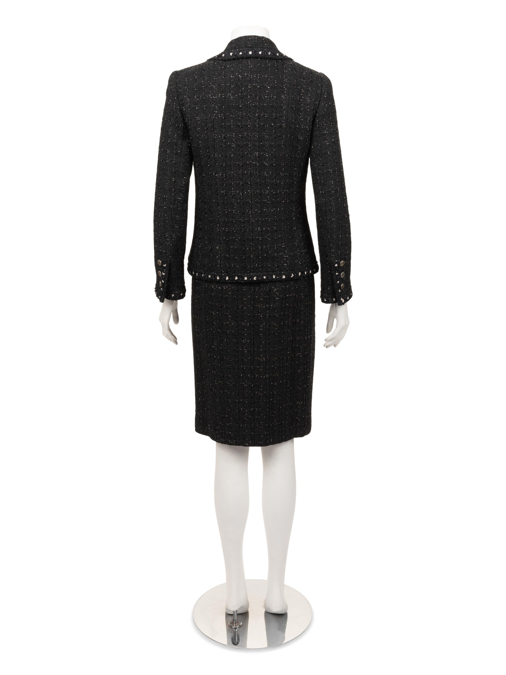 Chanel Embellished Wool Tweed Two-Piece Skirt Suit, Fall 2005