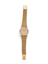 ROLEX, 18K YELLOW GOLD AND DIAMOND WRISTWATCH