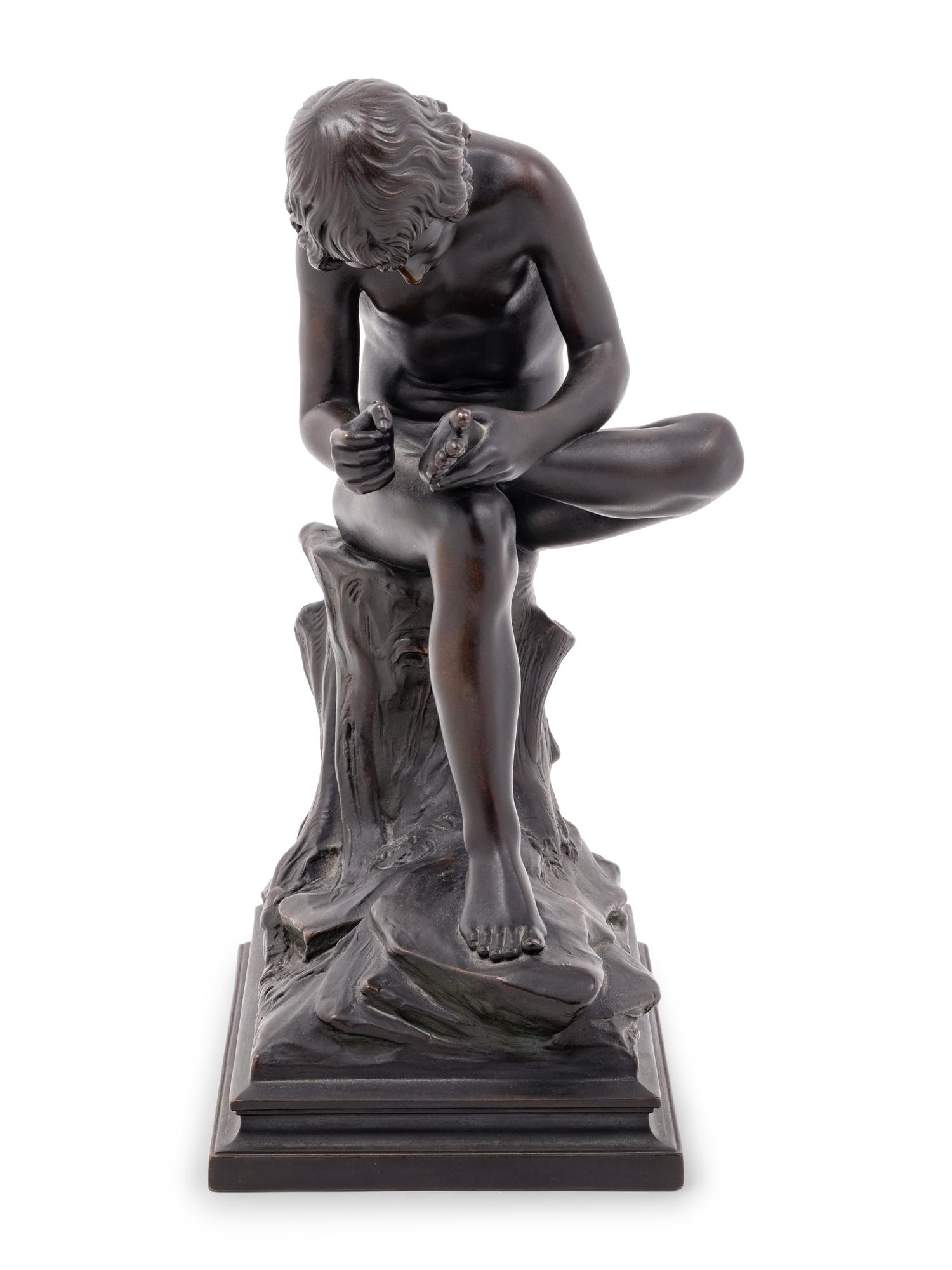 A Grand Tour Bronze Model of the Spinario