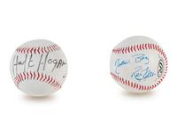 A Group of Ric Flair and Hulk Hogan WWE Wrestling Signed Autograph Baseballs (BAS Beckett Authentication Services Certified),