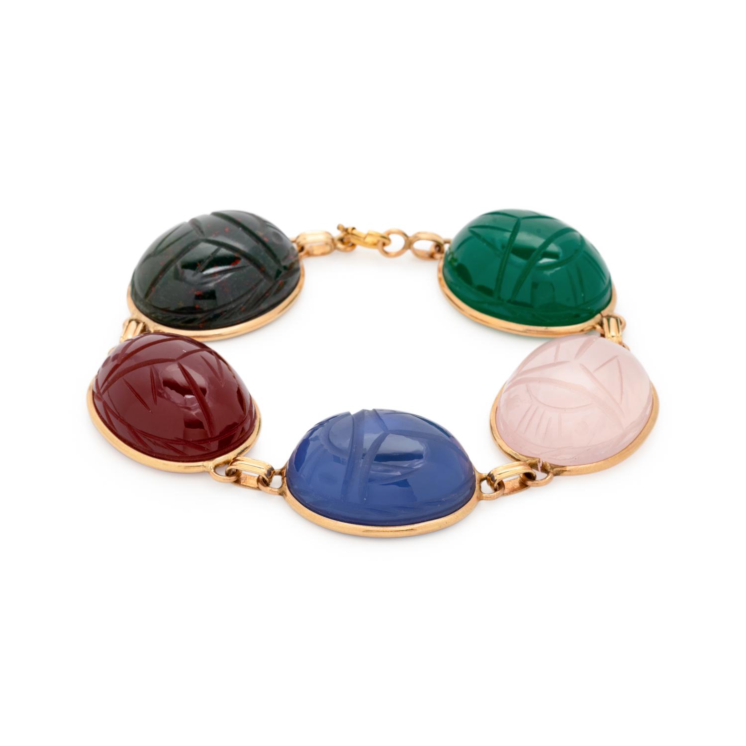 MULTIGEM SCARAB BRACELET