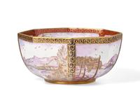 A Wedgwood Lustre Octagonal Serving Bowl