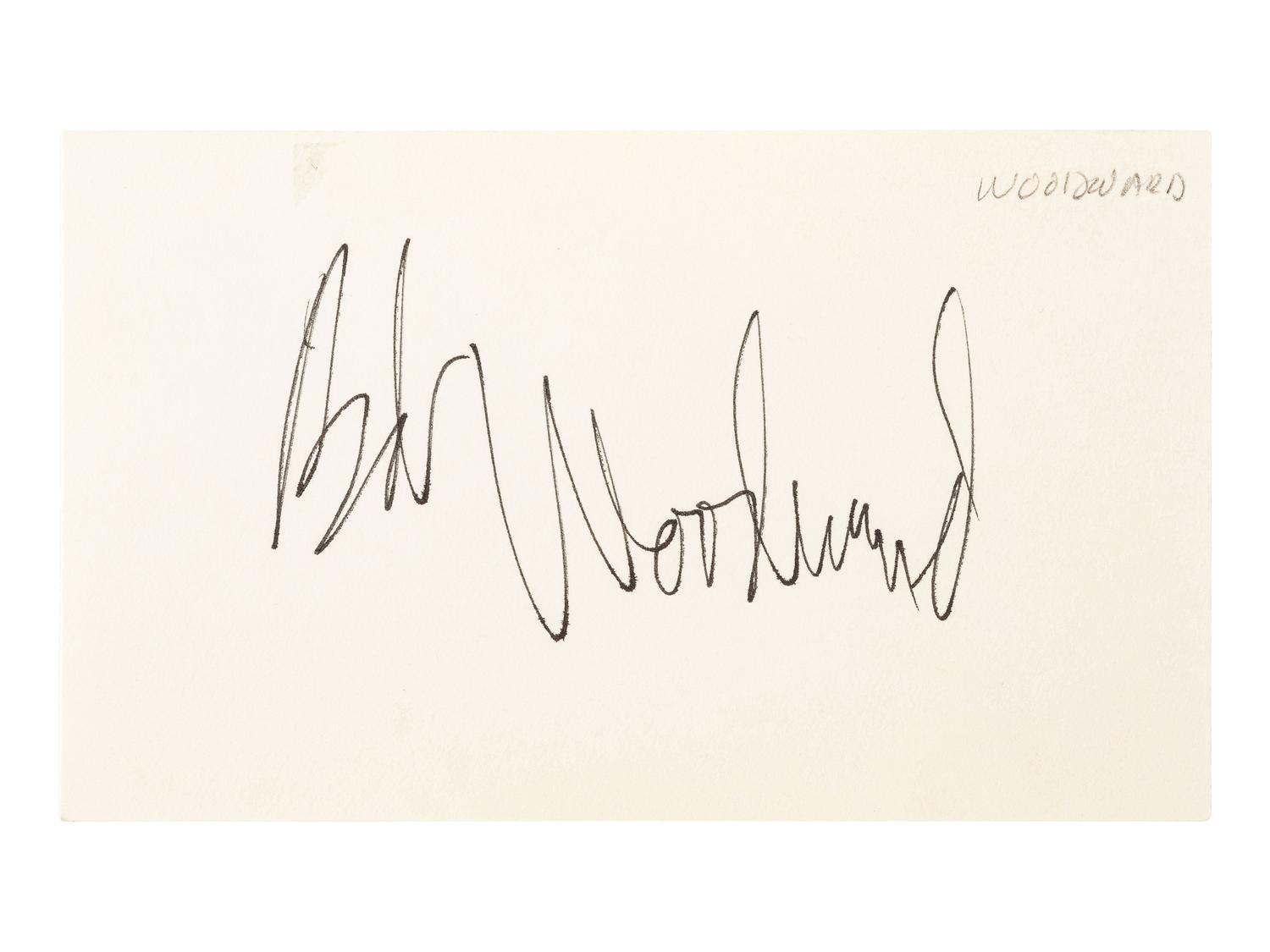 [ENTERTAINMENT] -- [SPORTS]. Autographs from actors, illustrators, and journalists, comprising: