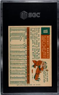 A 1959 Topps Mickey Mantle Baseball Card (SGC 7.5 NM+)