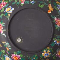 A Wedgwood Black Basalt Capri Ware Console Set UK, circa 1900