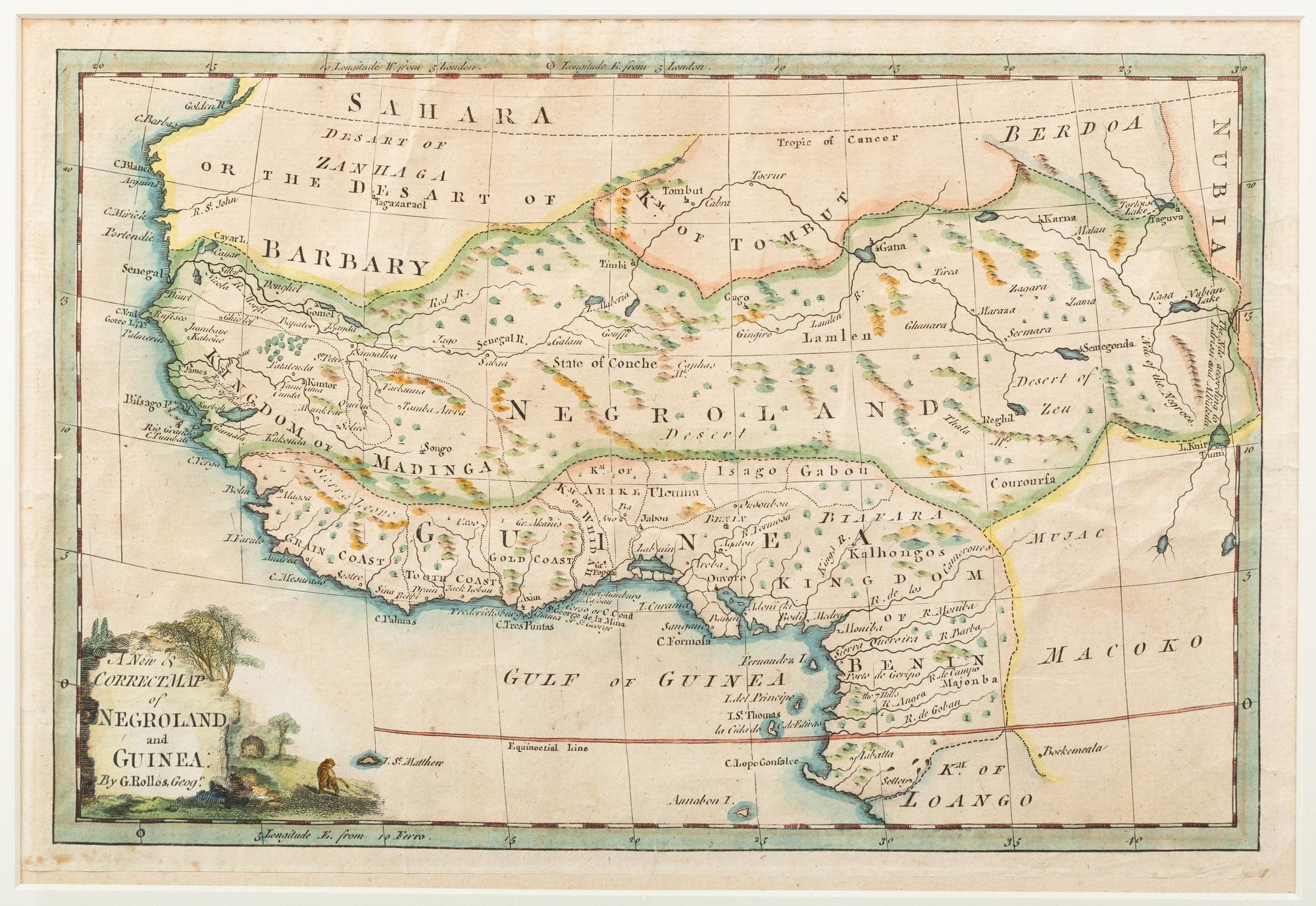 Two Continental Antiquarian Maps, Muenster and Rollos