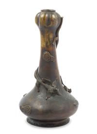 A Chinese Bronze Garlic Head Vase MING DYNASTY, CIRCA 16TH/17TH CENTURY Height 15 1/4 inches. — MING DYNASTY, CIRCA 16TH/17TH CENTURY