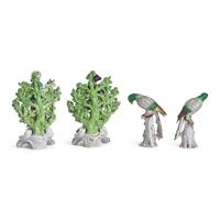 Four English Parcel Gilt Porcelain Figures