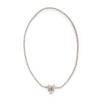 DIAMOND AND WHITE GOLD FLOWER NECKLACE