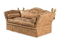 A Damask-Upholstered Knole Sofa
