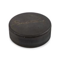 A Gordie Howe Signed Autograph Hockey Stick and Puck (Beckett Authentication Services Certified),