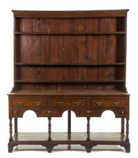An Oak Welsh Cupboard Height 81 x width 66 x depth 17 1/4 inches. — LATE 18TH/EARLY 19TH CENTURY