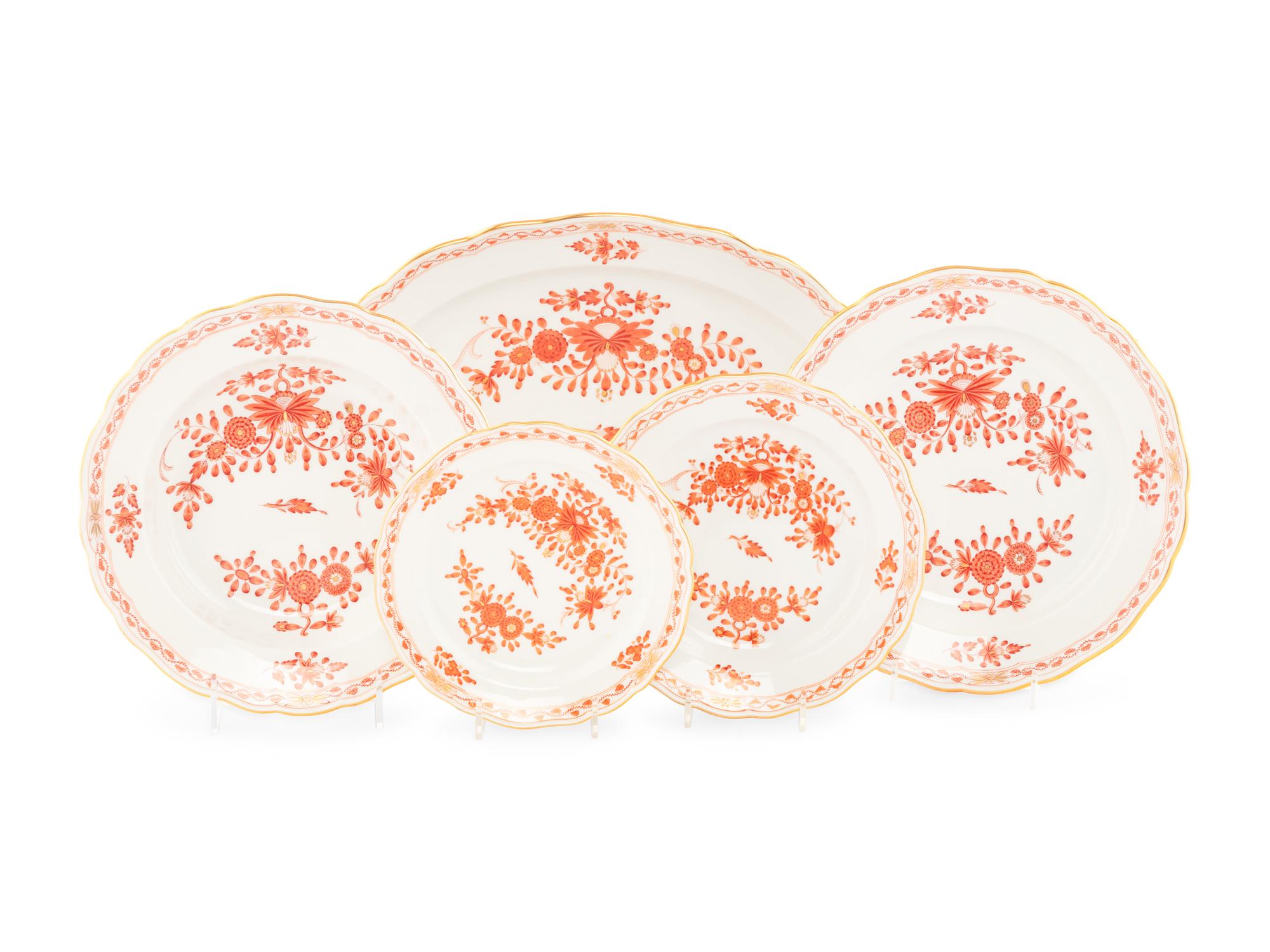 A Meissen Porcelain Dinner Service