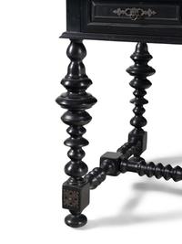 A Portuguese Style Ebonized Desk