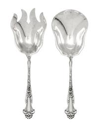 Two American Silver Serving Articles, R. Blackinton & Co., North Attleboro, MA, 20th Century, Daisy pattern, comprising a casserole for