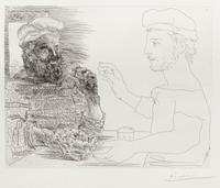Deux Buveurs catalans , (plate 12 from La Suite Vollard )