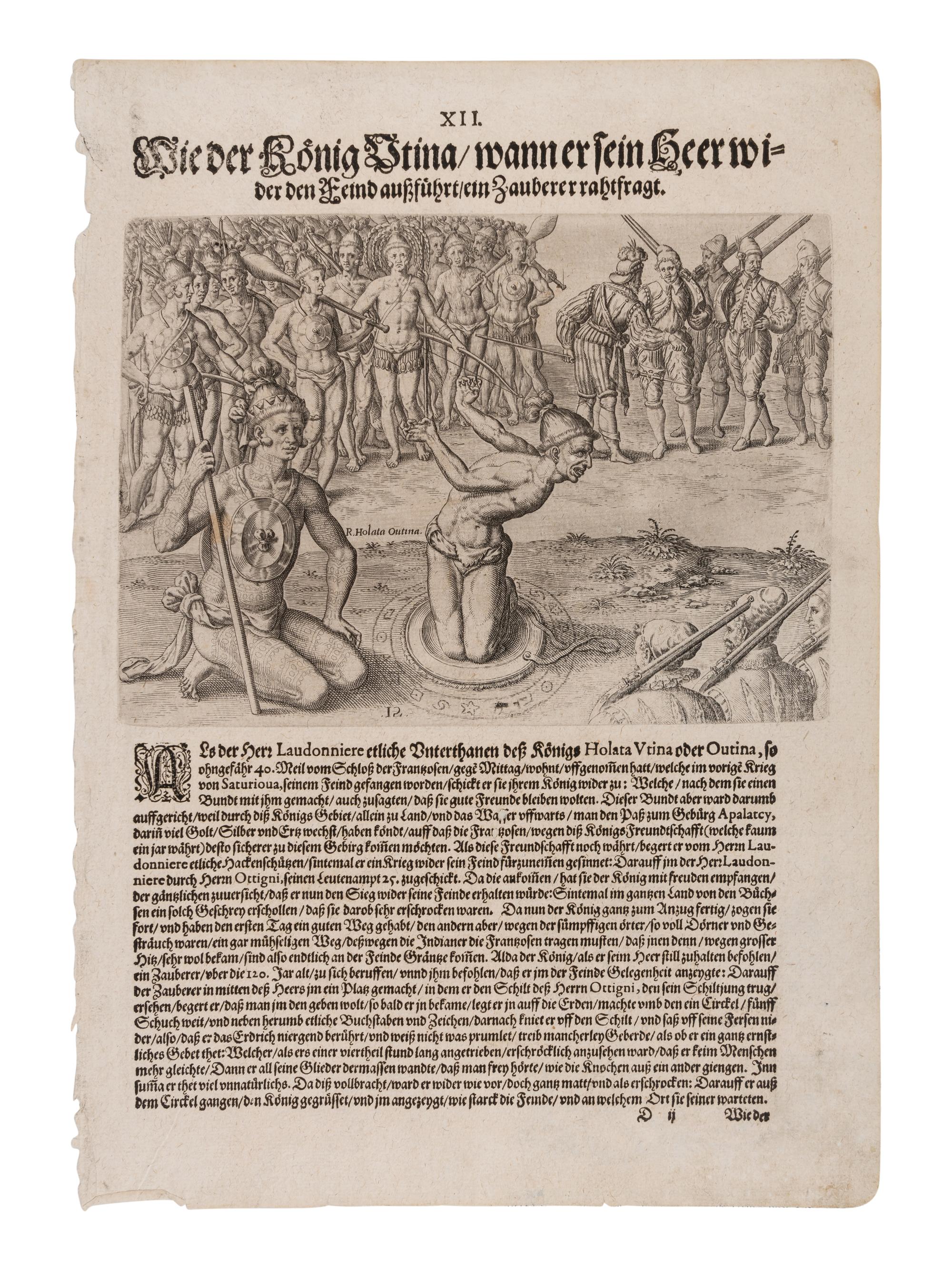 [EARLY AMERICA]. A group of 4 engraved prints depicting early views of the Americas, comprising: