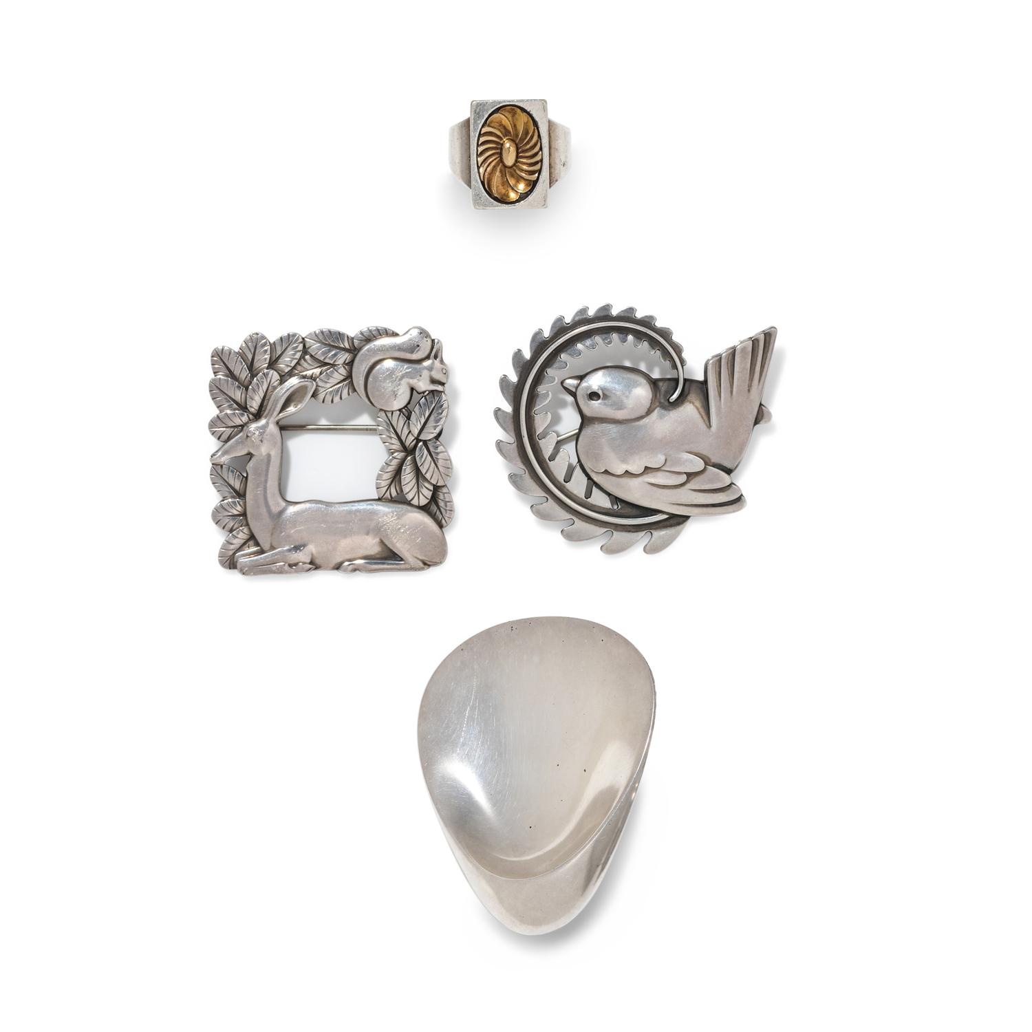 GEORG JENSEN, COLLECTION OF STERLING SILVER JEWELRY
