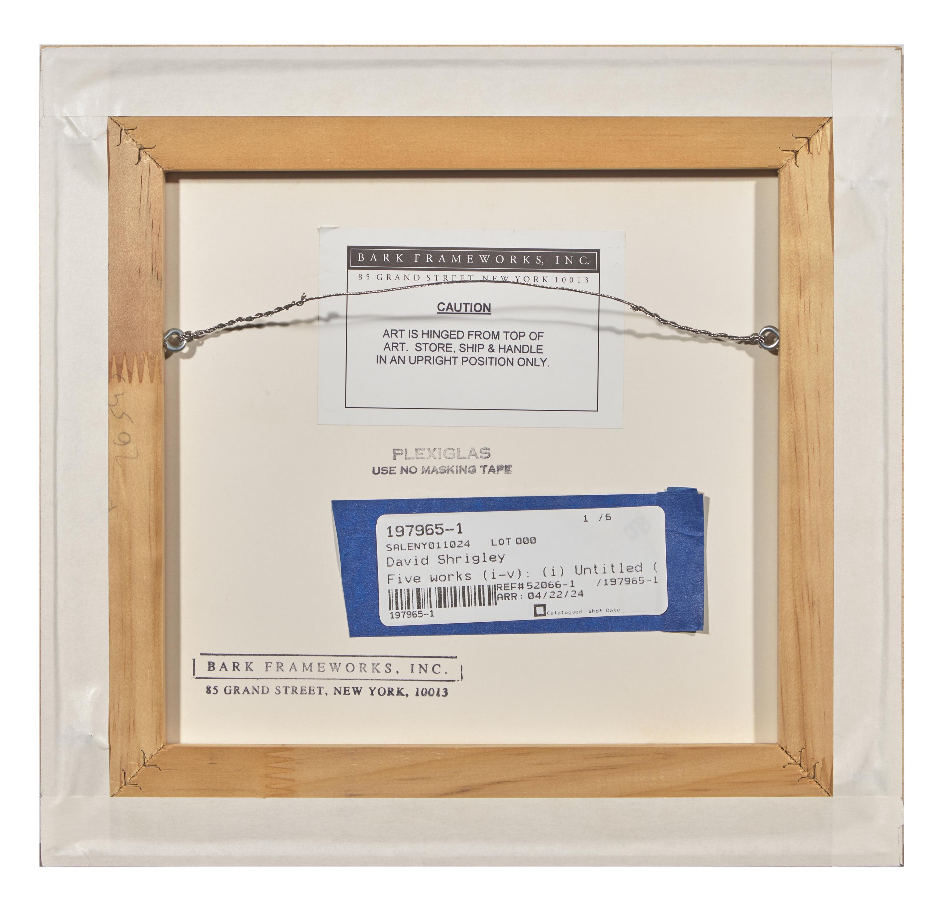 Untitled (Bam!) , 1997, Untitled (Draughtsman takes a shower) , 1997, Untitled (Dear Your Majesty) , 1997-99, Untitled (Trademarks) , 1999, Untitled (Crossword) , 1998 and Untitled , 2003 (a group of 6 works)