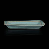 A Chinese Junyao rectangular dish 钧窑方盘 Jin dynasty or later ????