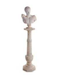 An Italian Carved Alabaster Hermes of Praxiteles After the Antique