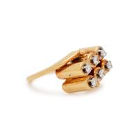 YELLOW GOLD AND DIAMOND RING