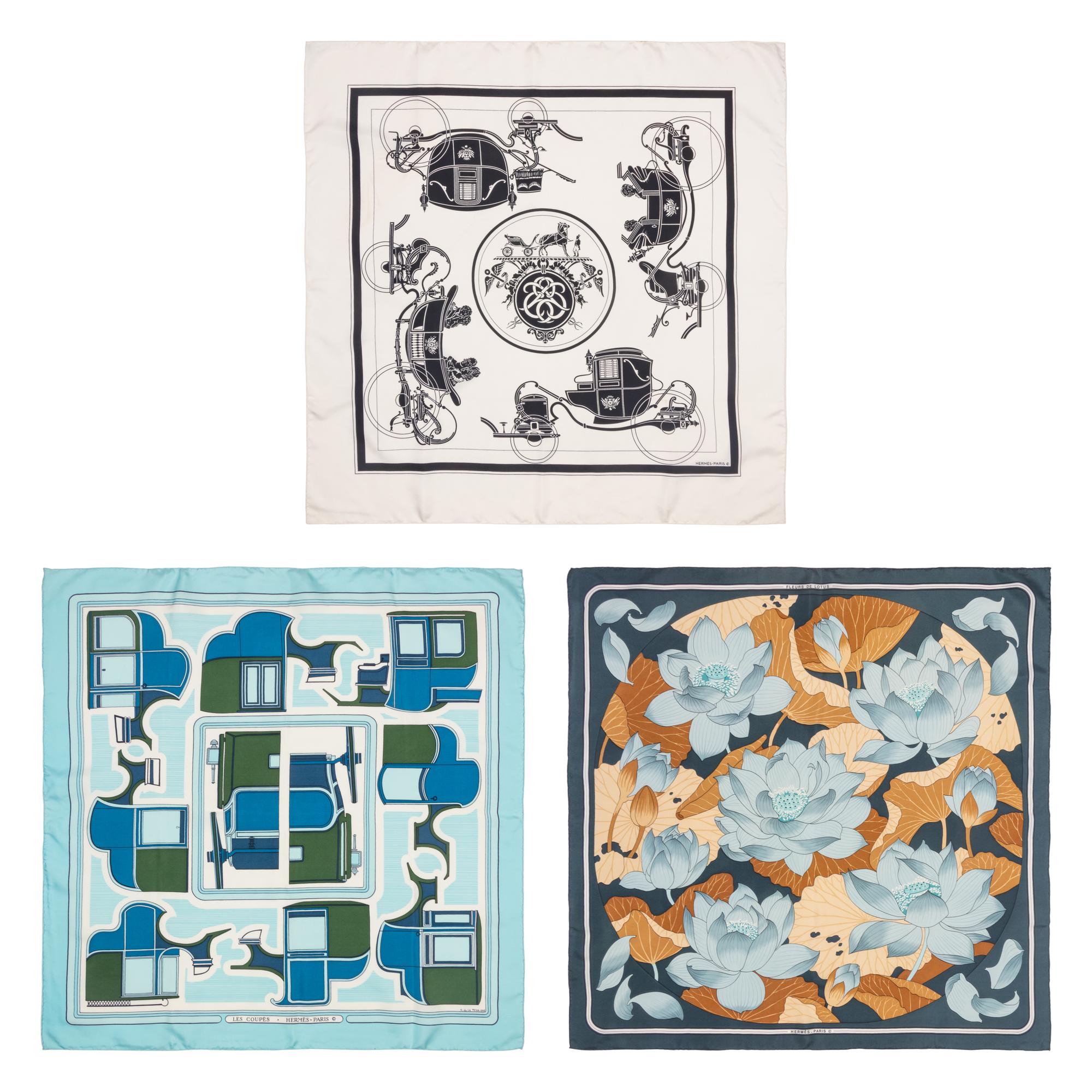 Three Hermès Scarves