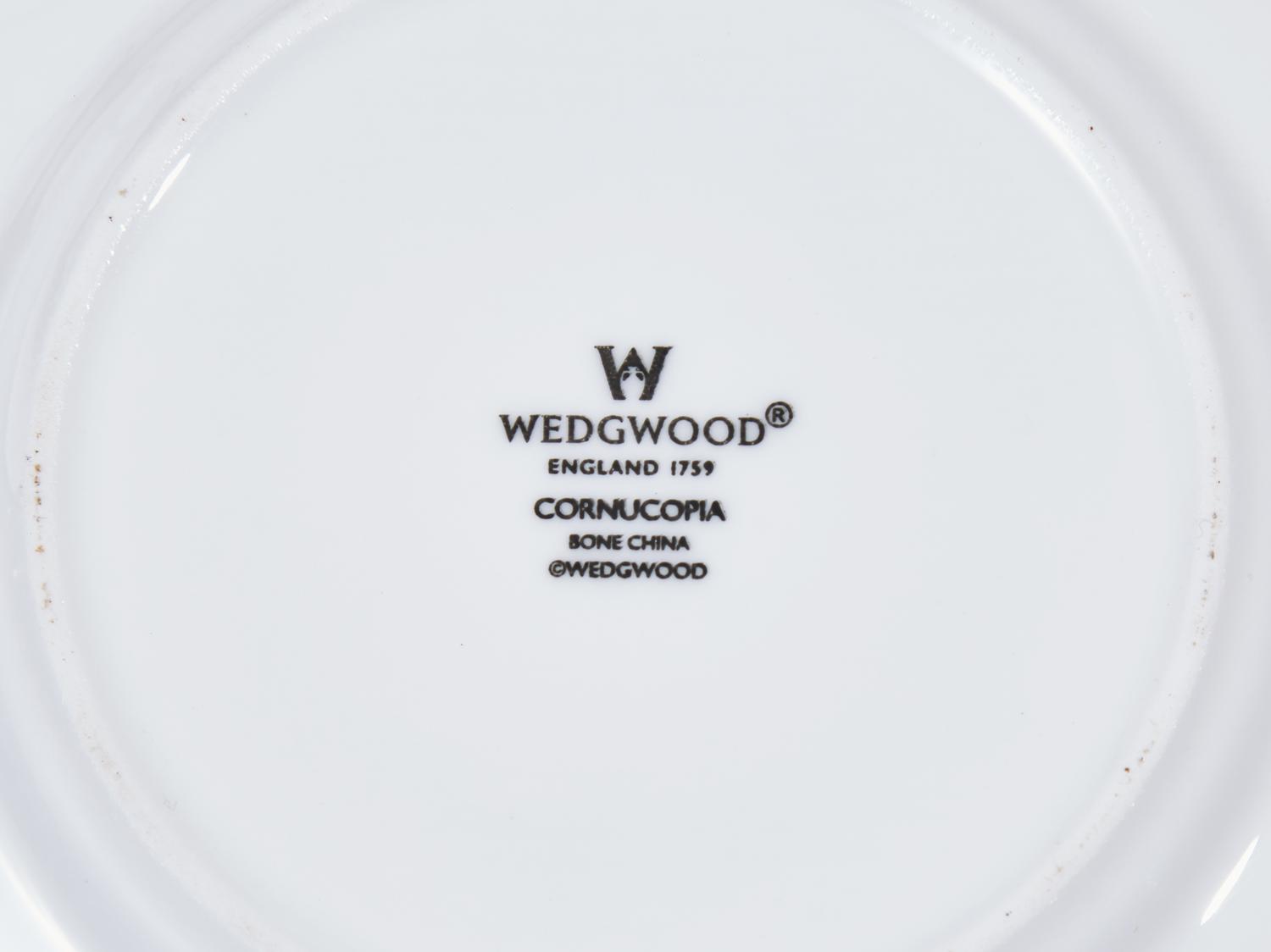 A Wedgwood Cornucopia Porcelain Dinner Service