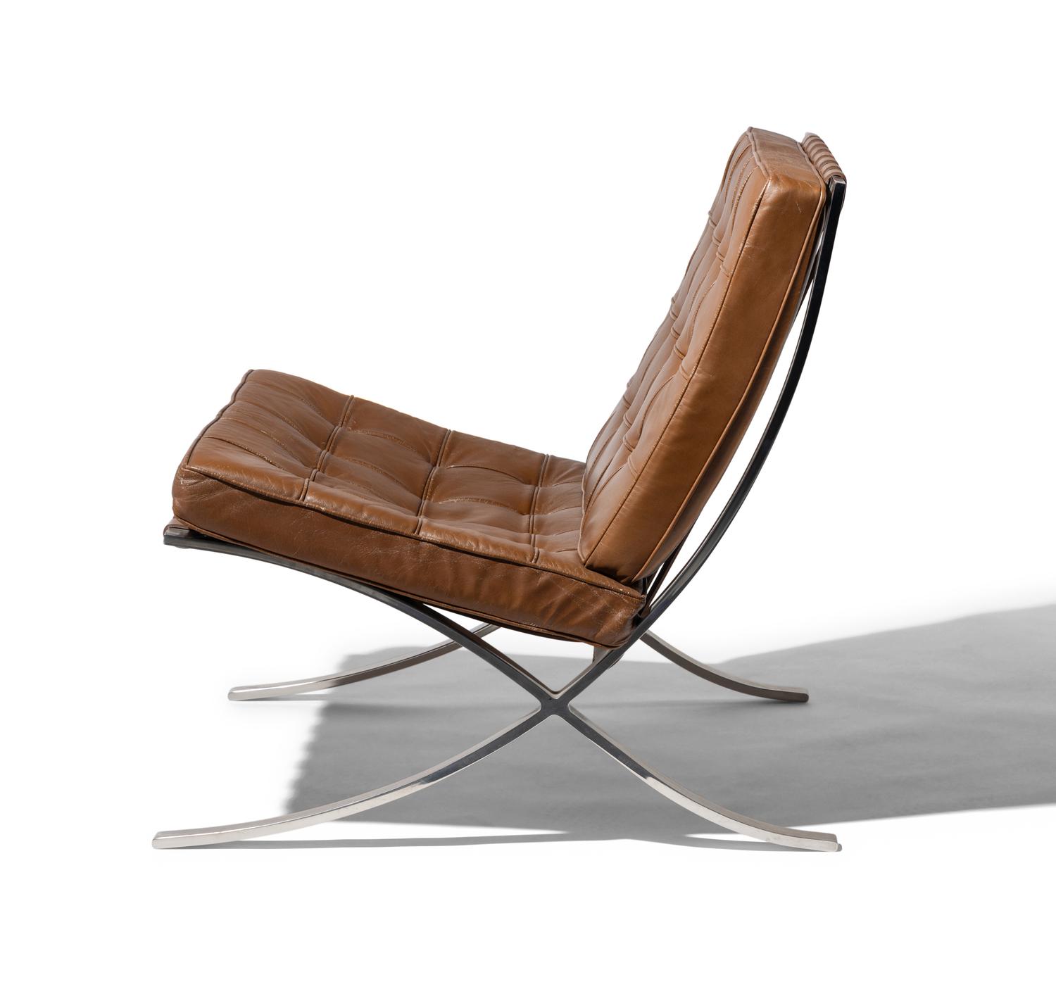 Pair of Barcelona Chairs Knoll, USA