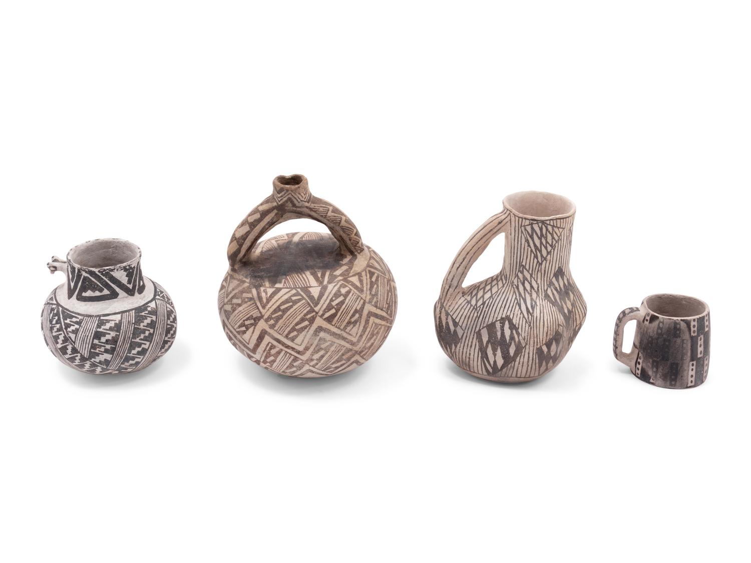 Anasazi Black-on-White Pottery