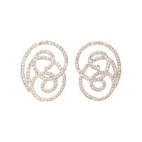WHITE GOLD AND DIAMOND EARCLIPS