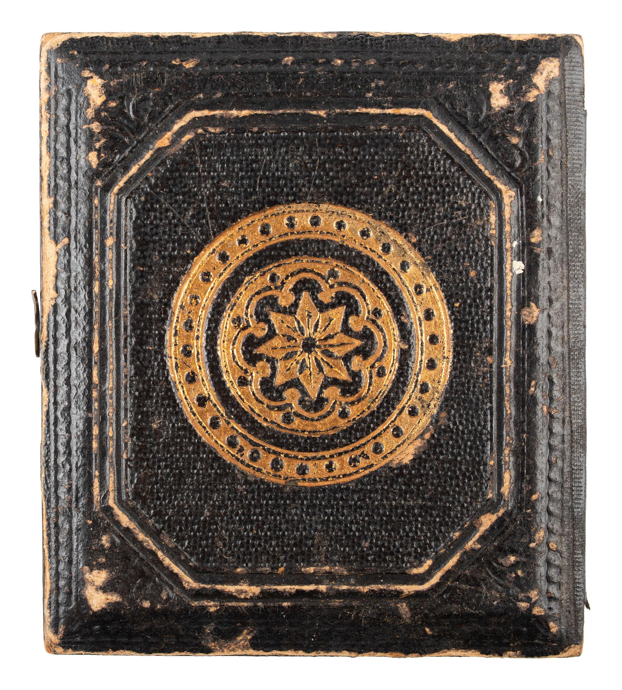 [CIVIL WAR] -- [AFRICAN AMERICANA]. Sixth plate tintype of Galen H. Osborne, Special Service, New York Herald , with partial letter referencing African American Robert Smalls' commandeering of the CSS Planter . May 1862.