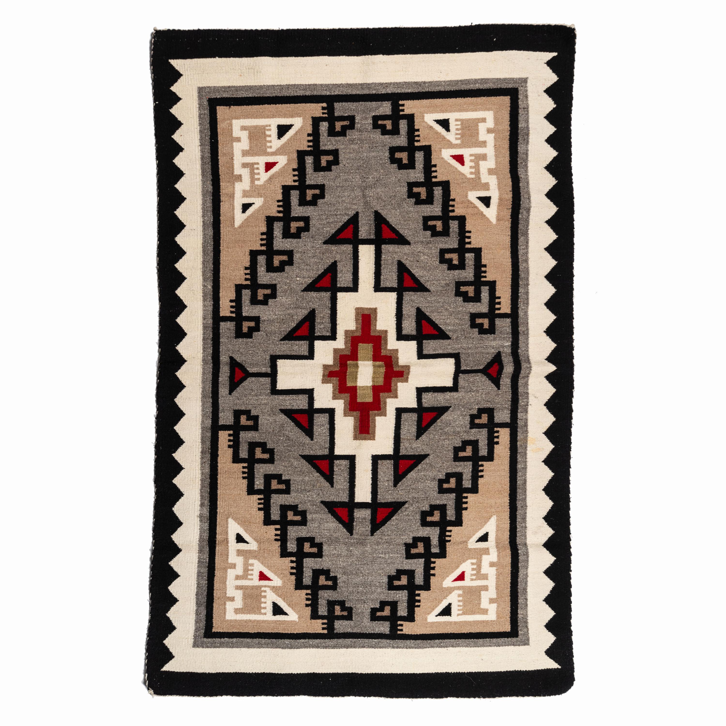 Navajo Two Grey Hills Weaving / Rug