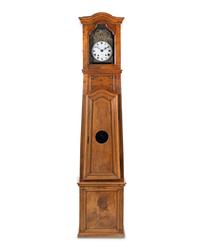 A French Provincial Walnut Tall-Case Clock